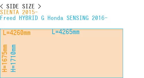 #SIENTA 2015- + Freed HYBRID G Honda SENSING 2016-